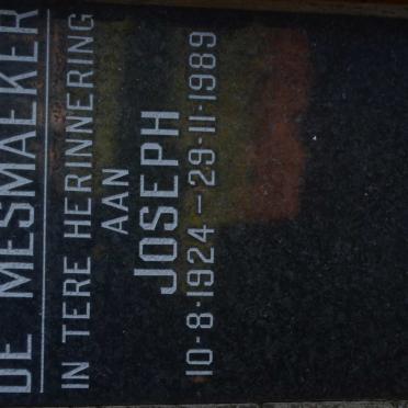 MESMAEKER Joseph, de 1924-1989