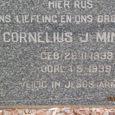 MINNE Cornelius J. 1938-1939