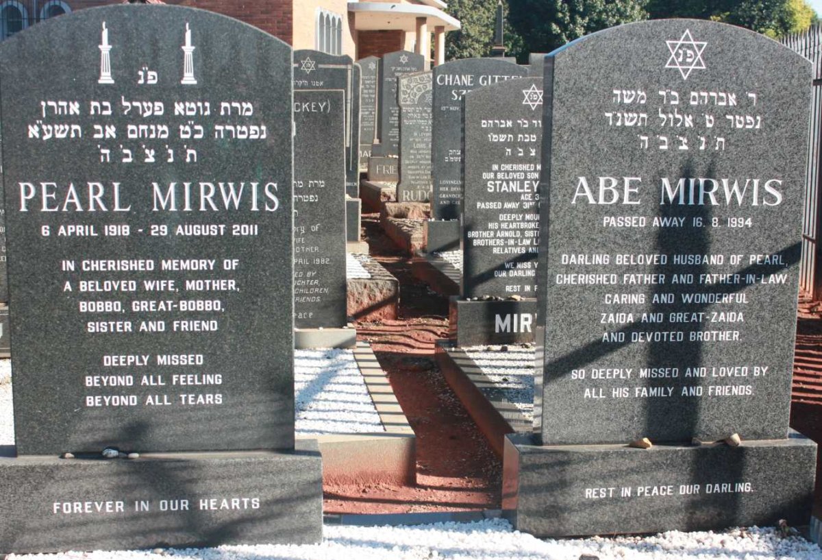 MIRWIS Abe -1994 &amp; Pearl 1918-2011