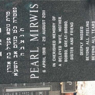 MIRWIS Pearl 1918-2011