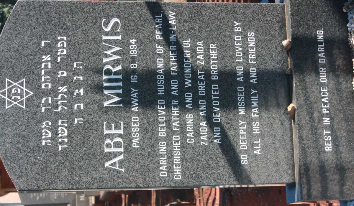 MIRWIS Abe -1994 &amp; Pearl 1918-2011