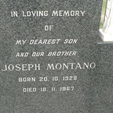 MONTANO Joseph 1928-1967