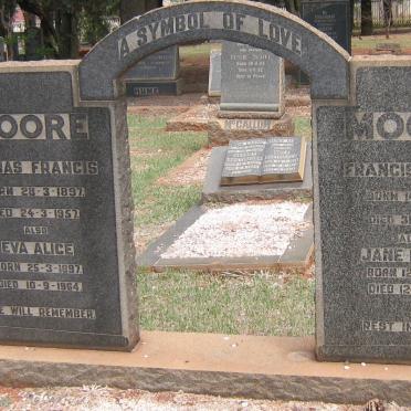 MOORE Francis Joseph 1870-1951 &amp; Jane Louise 1876-1964 :: MOORE Thomas Francis 1897-1957 &amp; Eva Alice 1897-1964
