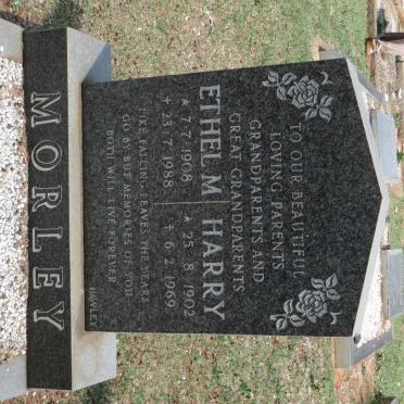 MORLEY Harry 1902-1969 &amp; Ethel M. 1908-1988