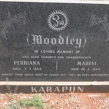MOODLEY Perriana -1944 &amp; Mariai -1944