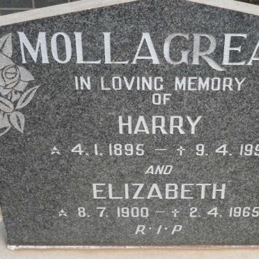 MOLLAGREAN Harry 1895-1951 &amp; Elizabeth 1900-1965