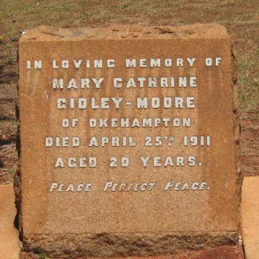 MOORE Mary Cathrine, Gidley -1911