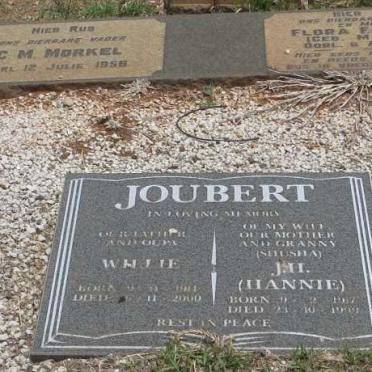 MORKEL G.M. -1955 &amp; Flora F. MATTHEWS -1952 :: JOUBERT Willie 1914-2000 &amp; J.H. 1917-1999
