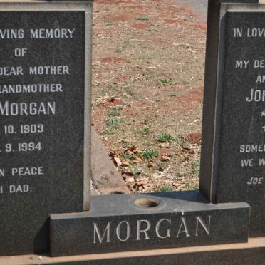 MORGAN John 1896-1974 &amp; Joe 1903-1994