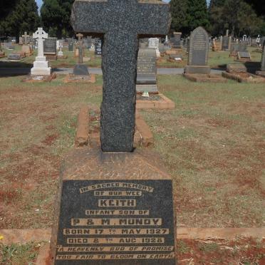MUNDY Keith 1927-1928