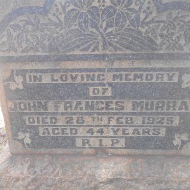 MURRAY John Frances -1925