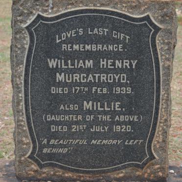 MURGATROYD William Henry -1939 :: MURGATROYD Millie -1920