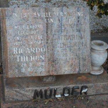 MÜLDER Ricardo Theron 1914-1992 &amp; Catharina Wilhelmina 192?-1998