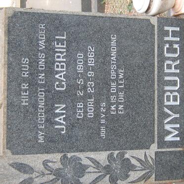 MYBURGH Jan Gabriël 1900-1962