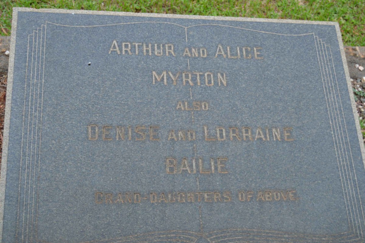MYRTON Arthur &amp; Alice :: BAILIE Denise :: BAILIE Lorraine 