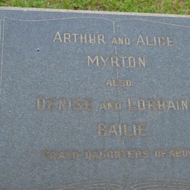MYRTON Arthur &amp; Alice :: BAILIE Denise :: BAILIE Lorraine 