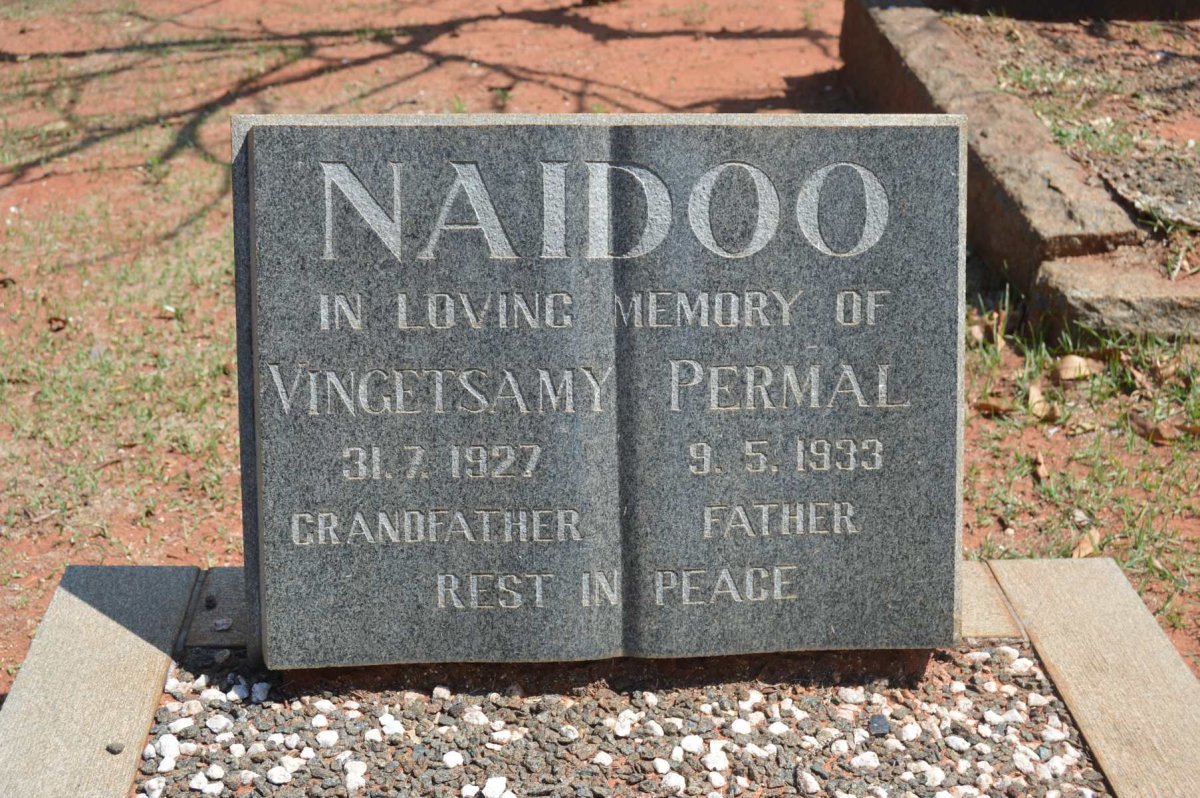 NAIDOO Vingetsamy -1927 :: NAIDOO Permal -1933
