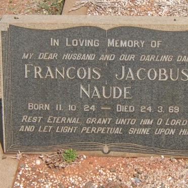 NAUDE Francois Jacobus 1924-1969