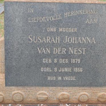 NEST Susarah Johanna, van der 1879-1956