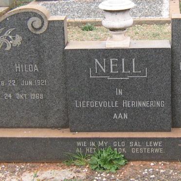 NELL Gert Stephanus 1910-1968 &amp; Hilda 1921-1969