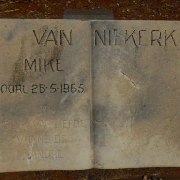 NIEKERK Mike, van -1965