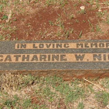 NICOLL Catharine W.