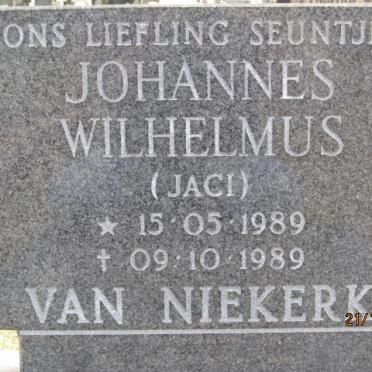NIEKERK Johannes Wilhelmus, van 1989-1989