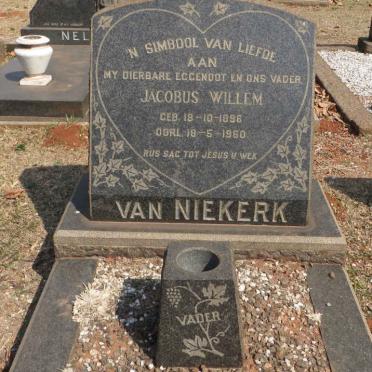 NIEKERK Jacobus Willem, van 1896-1960