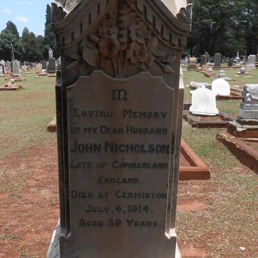 NICHOLSON John -1914