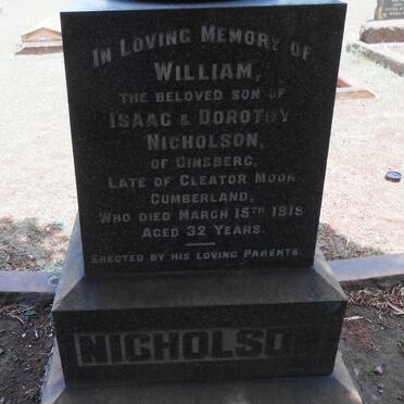 NICHOLSON William -1919