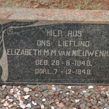 NIEUWENHUIZEN Elizabeth M.M., van 1948-1948