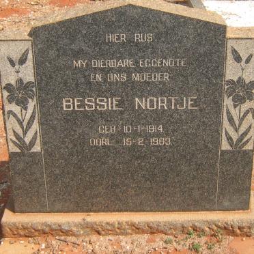 NORTJE Bessie 1914-1963