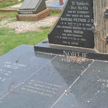 NORTJÉ Barend Petrus J.C. 1897-1953 &amp; Anna Maria BREYTENBACH 1905-1980