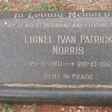 NORRIS Lionel Ivan Patrick 1901-1966
