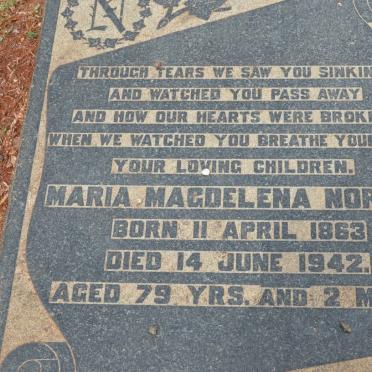 NORVAL Maria Magdalena 1863-1942