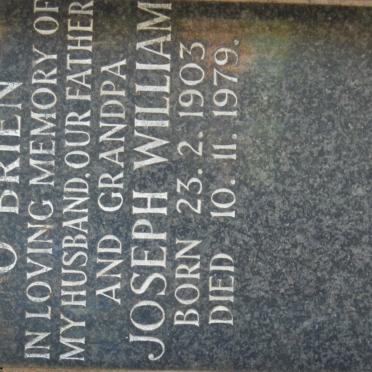 O'BRIEN Joseph William 1903-1979