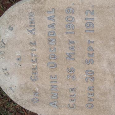 ODENDAAL Annie 1909-1912