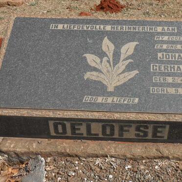 OELOFSE Johann Gerhardus 1881-1952