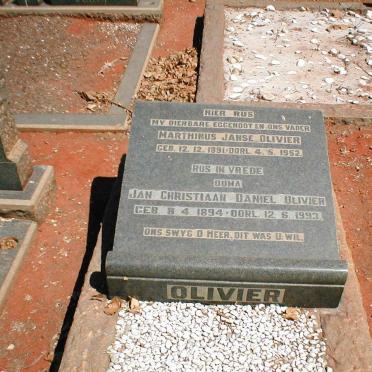 OLIVIER Marthinus Janse 1891-1952 &amp; Jan Christiaan Daniel 1894-1993