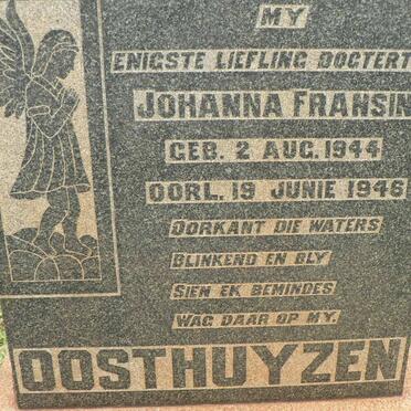 OOSTHUYZEN Johanna Fransina 1944-1946