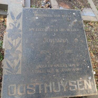 OOSTHUYSEN Johanna 1904-1962