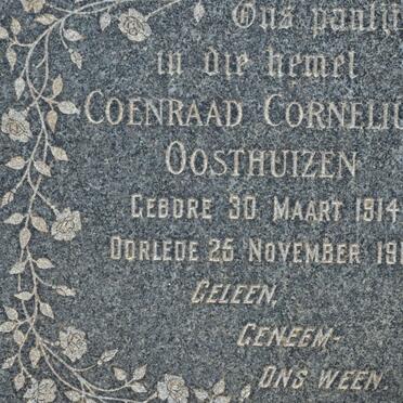 OOSTHUIZEN Coenraad Cornelius 1914-1914