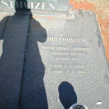 OOSTHUIZEN Wilhelmina Johanna voorheen DU TOIT nee HOLL 1894-1980