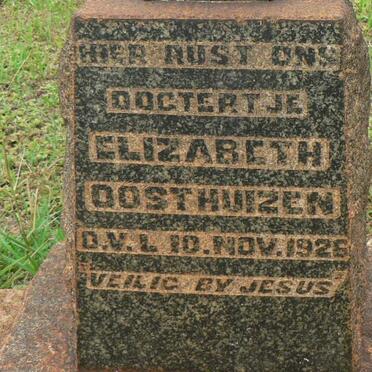 OOSTHUIZEN Elizabeth -1926