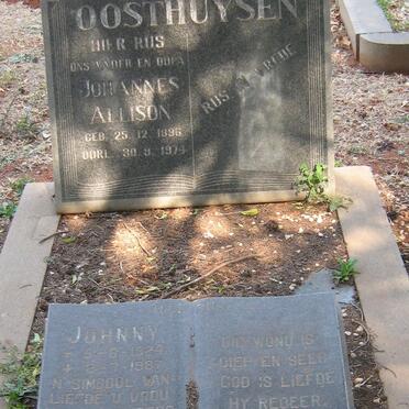 OOSTHUYSEN Johannes Allison 1896-1974 :: OOSTHUYSEN Johnny 1924-1987