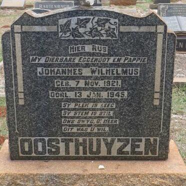 OOSTHUYZEN Johannes Wilhelmus 1921-1945