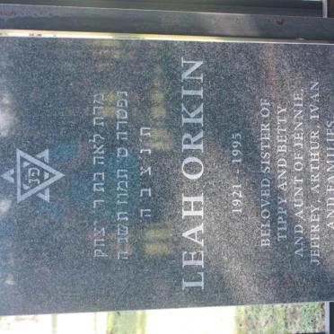 ORKIN Leah 1921-1995