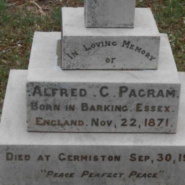 PACRAM Alfred C. 1871-1911