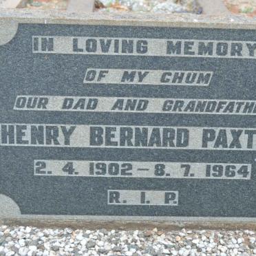PAXTON Henry Bernard 1902-1964