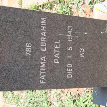 PATEL Fatima Ebrahim -1943